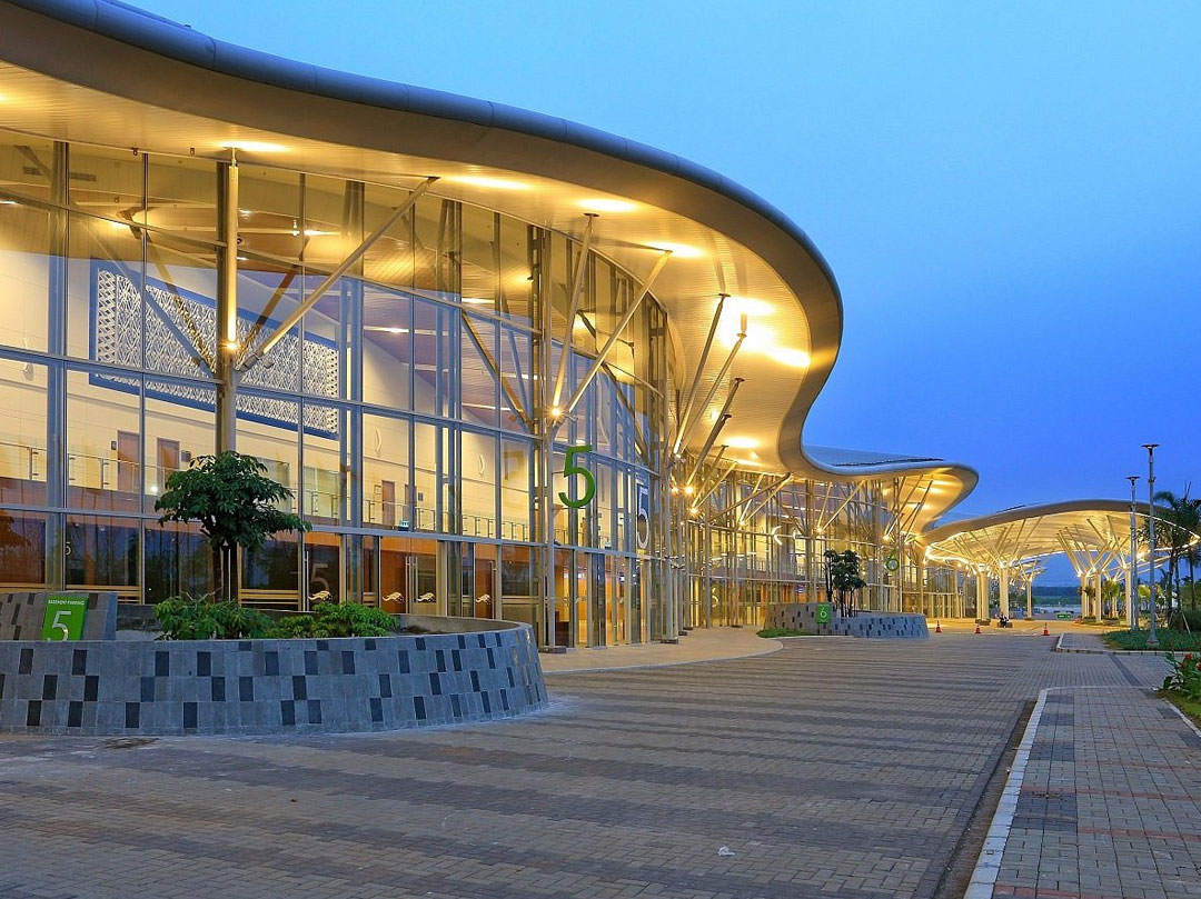 Host venue exterior — IndoBuildTech Expo