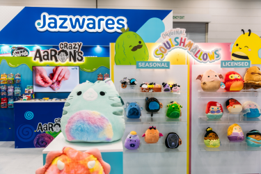 Jazwares (Big Balloon), winner of Best Large Stand at the Reed Gift Fairs Melbourne 2024 Stand Awards.