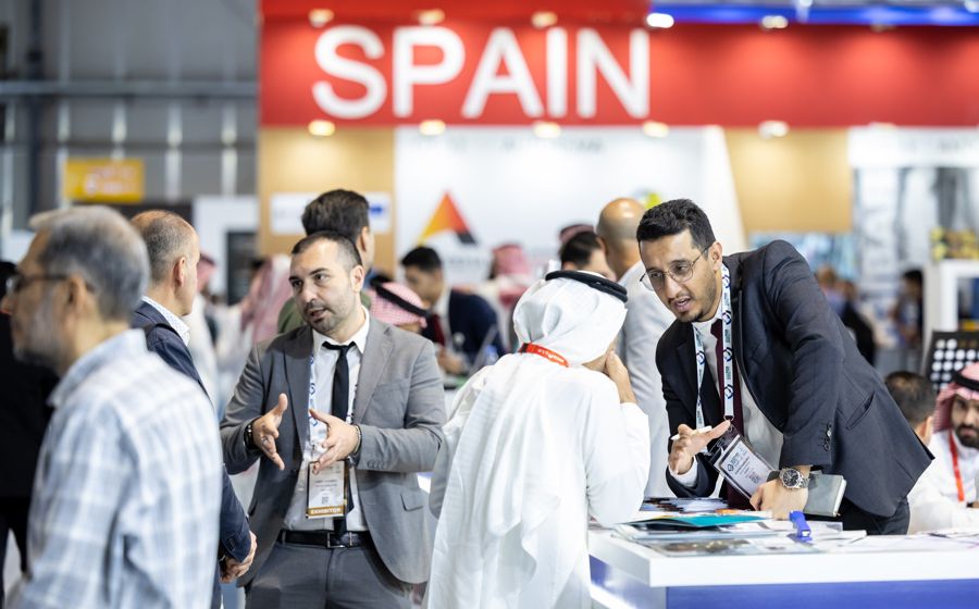 Show-floor scene from SaudiFood Manufacturing 2025.