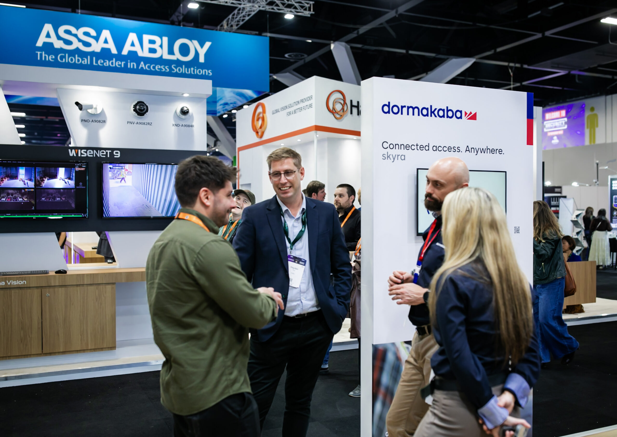 Exhibitor stand and visitors, Security Exhibition & Conference 2025