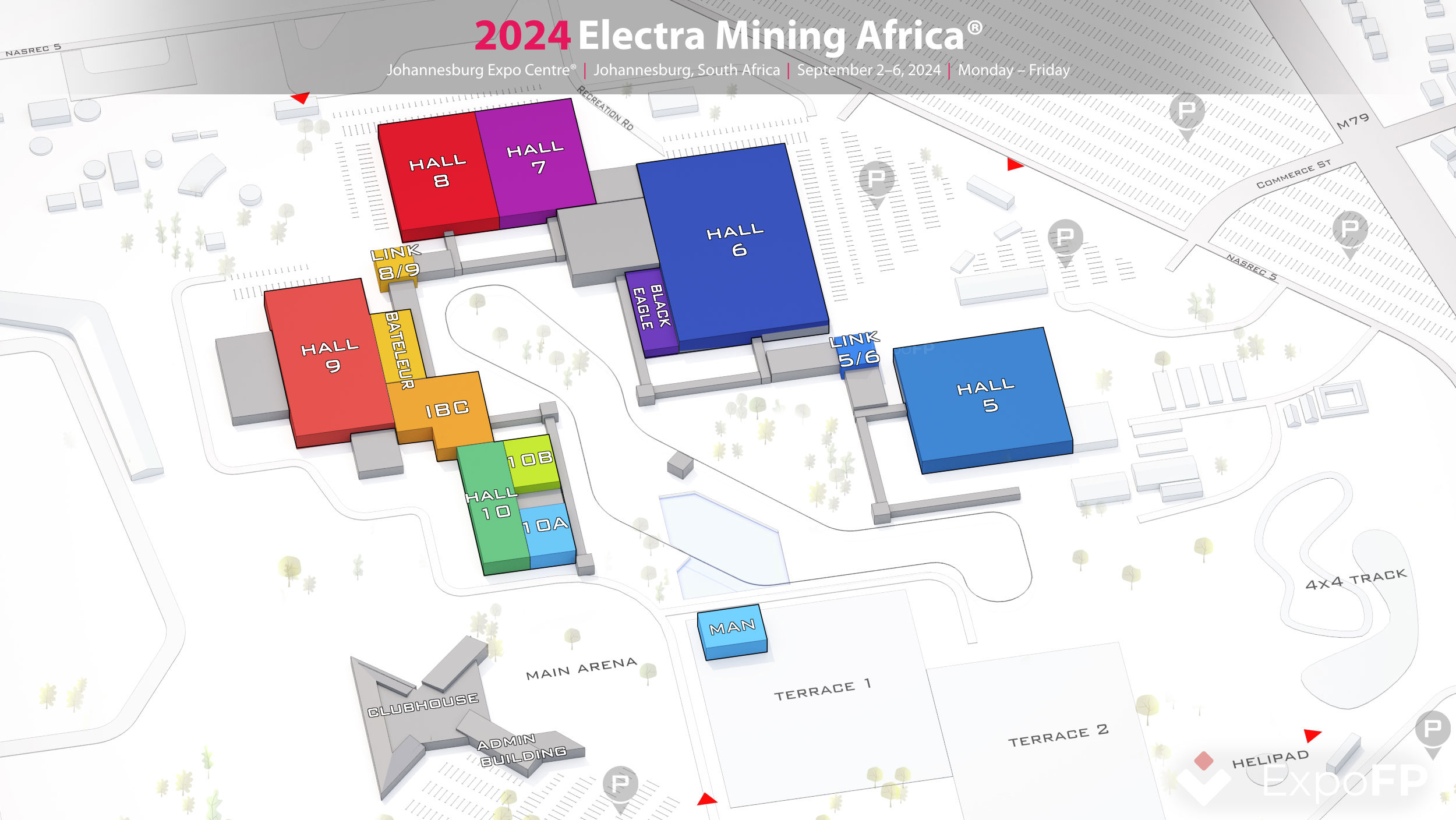 Electra Mining Africa 2024 3D floor plan