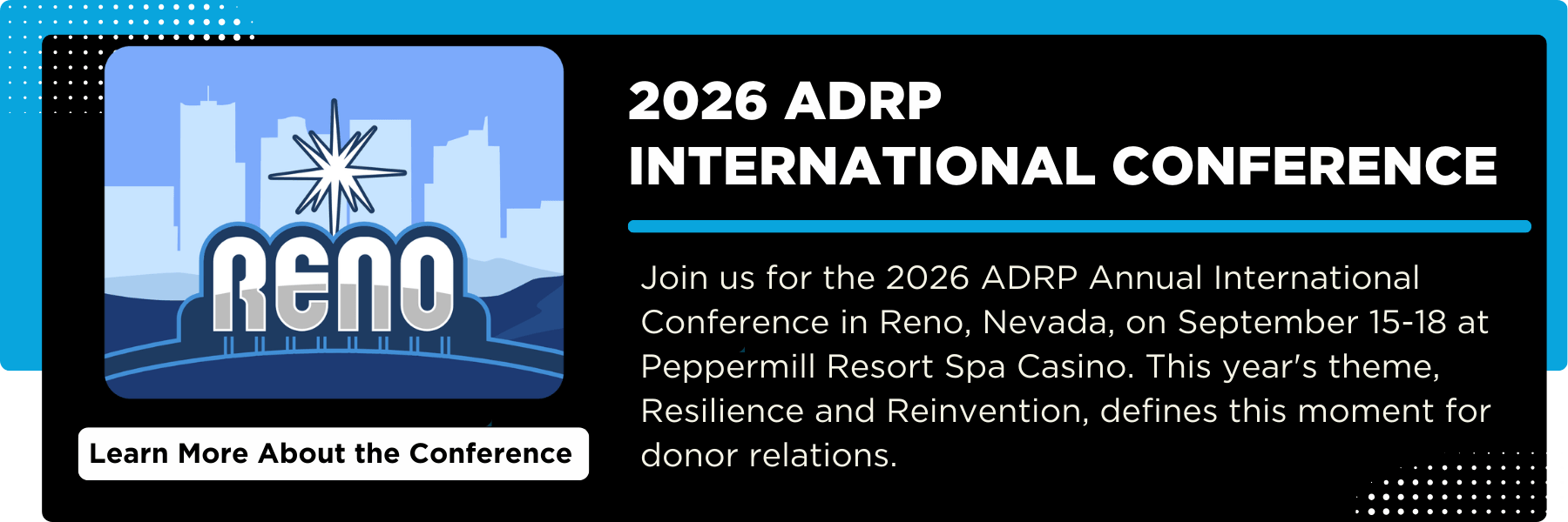 Official Association of Donor Relations Professionals - ADRP International Conference event branding