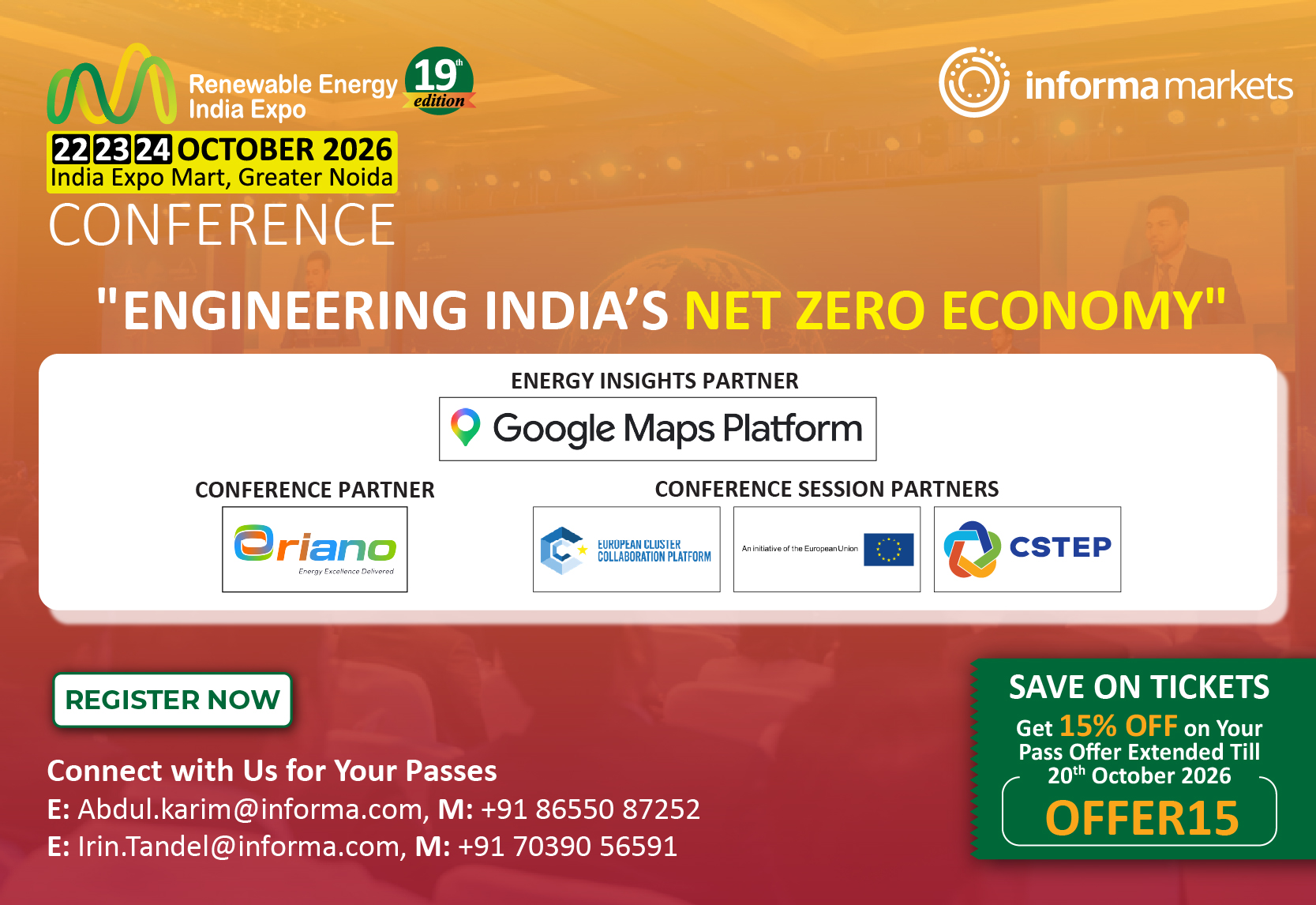 Official imagery from Renewable Energy India Expo