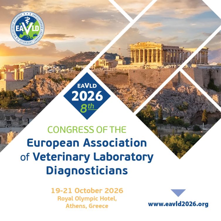 Official Congress of the European Association of Veterinary Laboratory Diagnosticians - EAVLD event branding