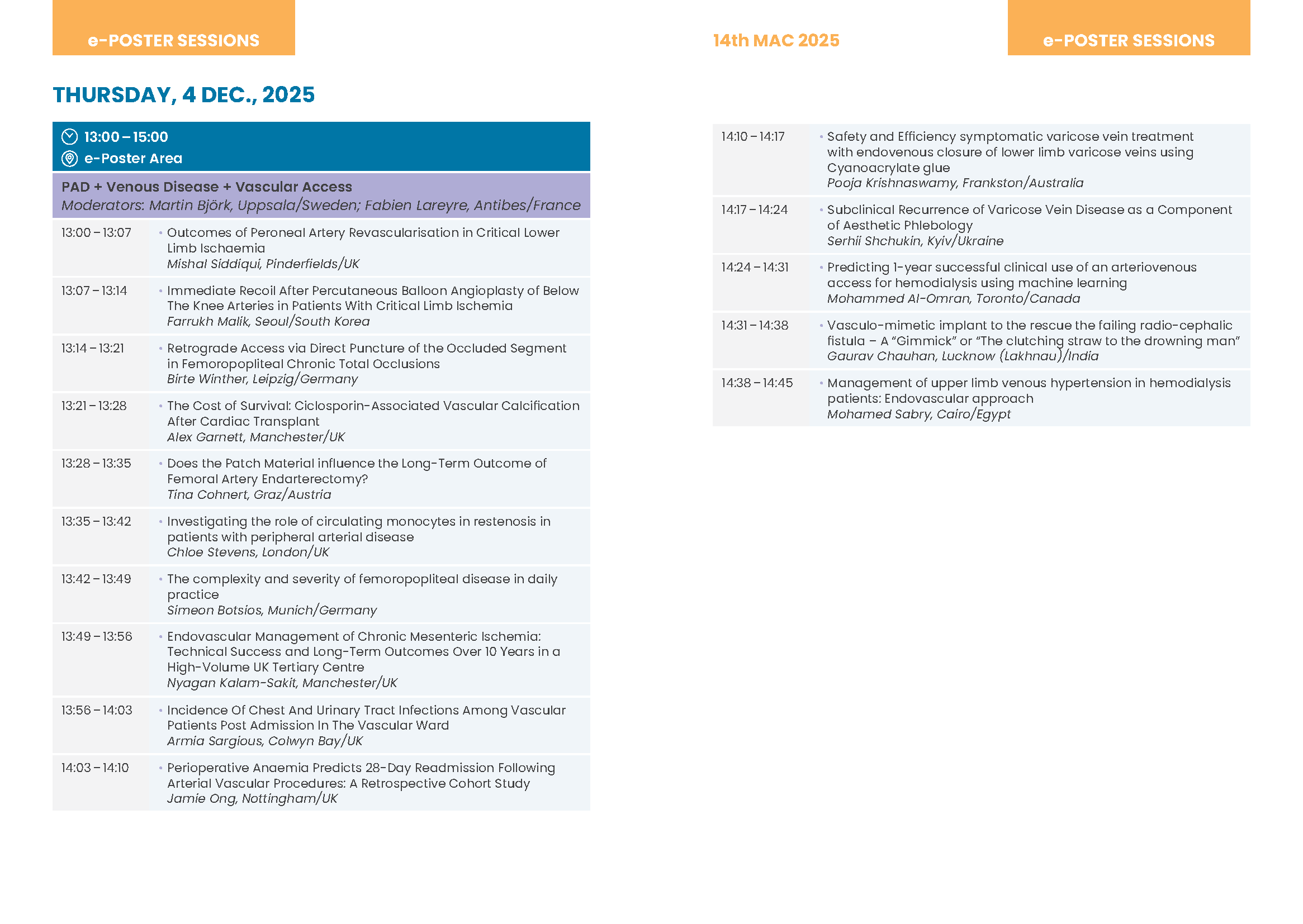 Official imagery from 15th Munich Vascular Conference