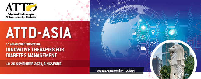 Official International Conference on Advanced Technologies & Treatments for Diabetes event branding
