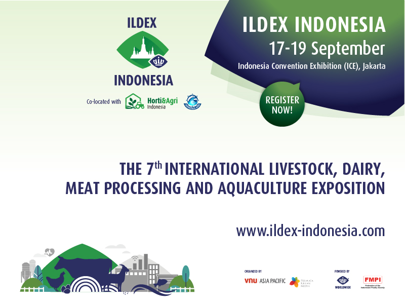 Official ILDEX Indonesia - Livestock, Dairy, Meat Processing event branding