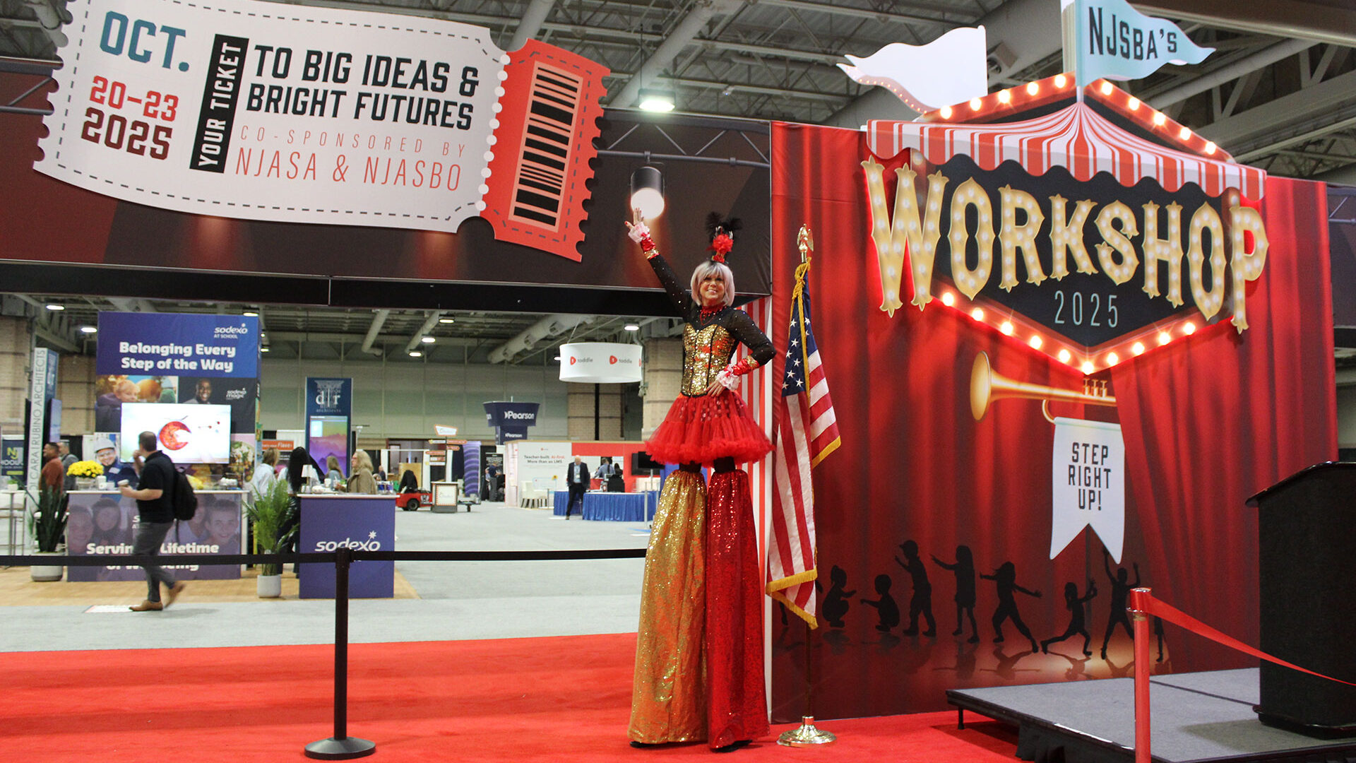 Carnival-themed grand entrance at Workshop 2025.