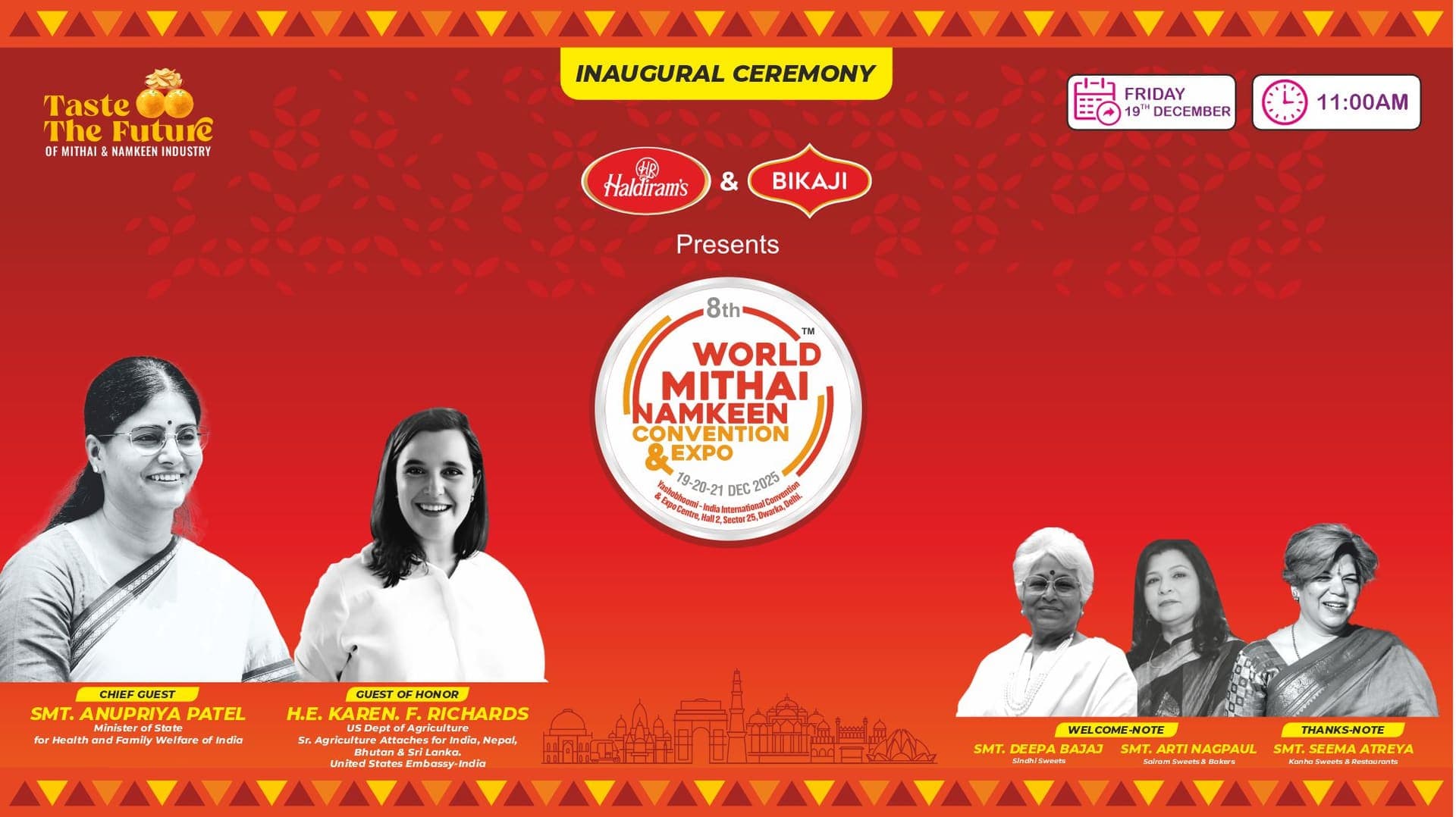 Official imagery from World Mithai & Namkeen Convention & Expo - WMNC Expo