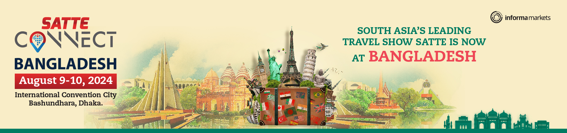 Official SATTE - South Asia Travel & Tourism event branding