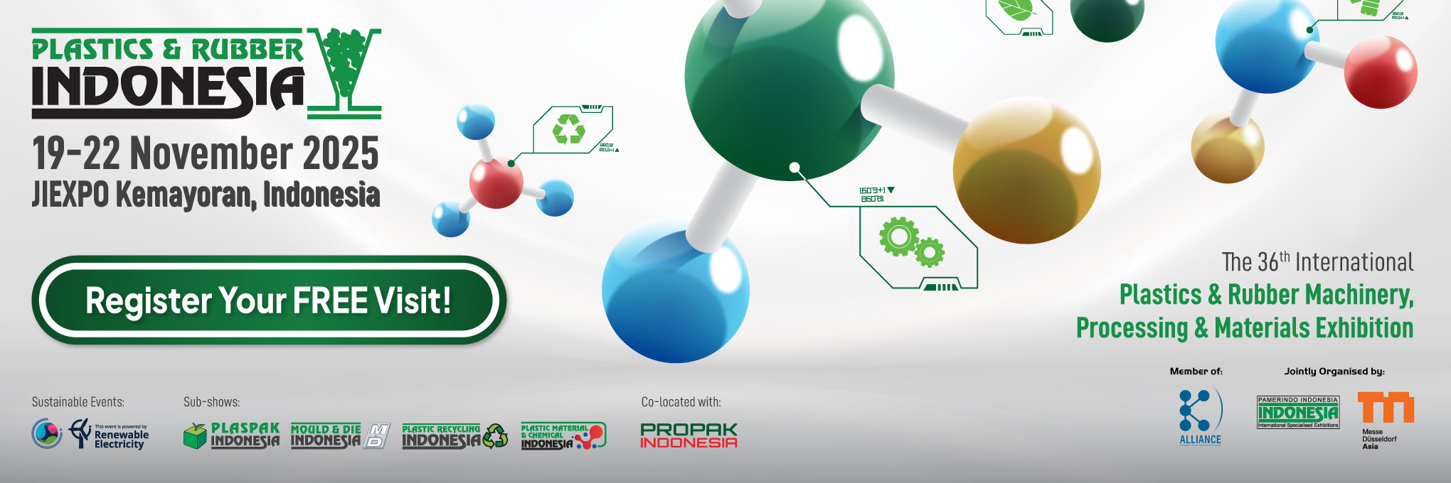 Official imagery from Plastics & Rubber Indonesia