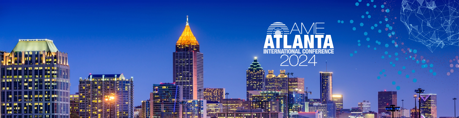 Official AME International Conference 2026 event branding