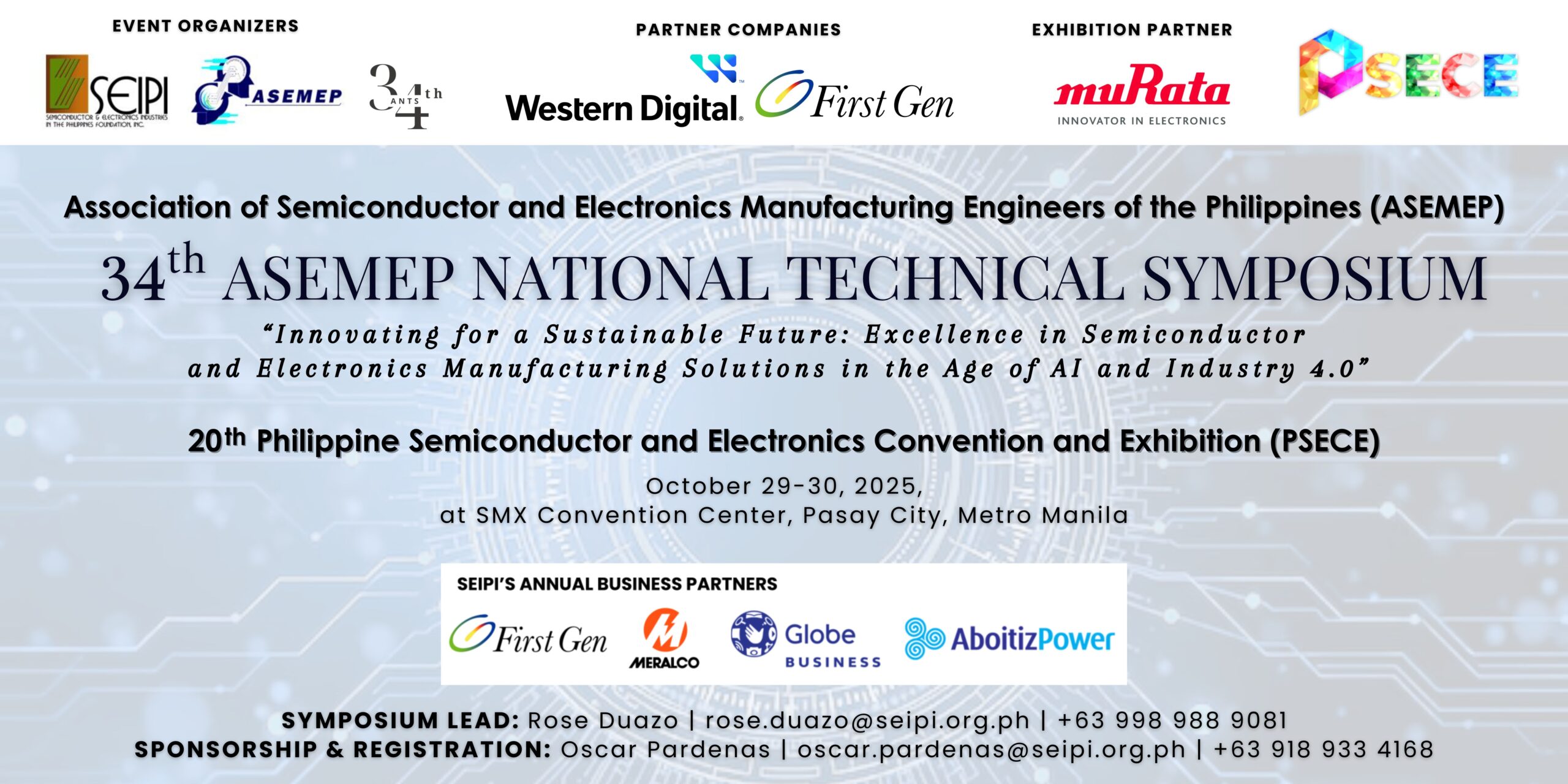 Official imagery from Philippine Semiconductor and Electronics Convention and Exhibition 2026
