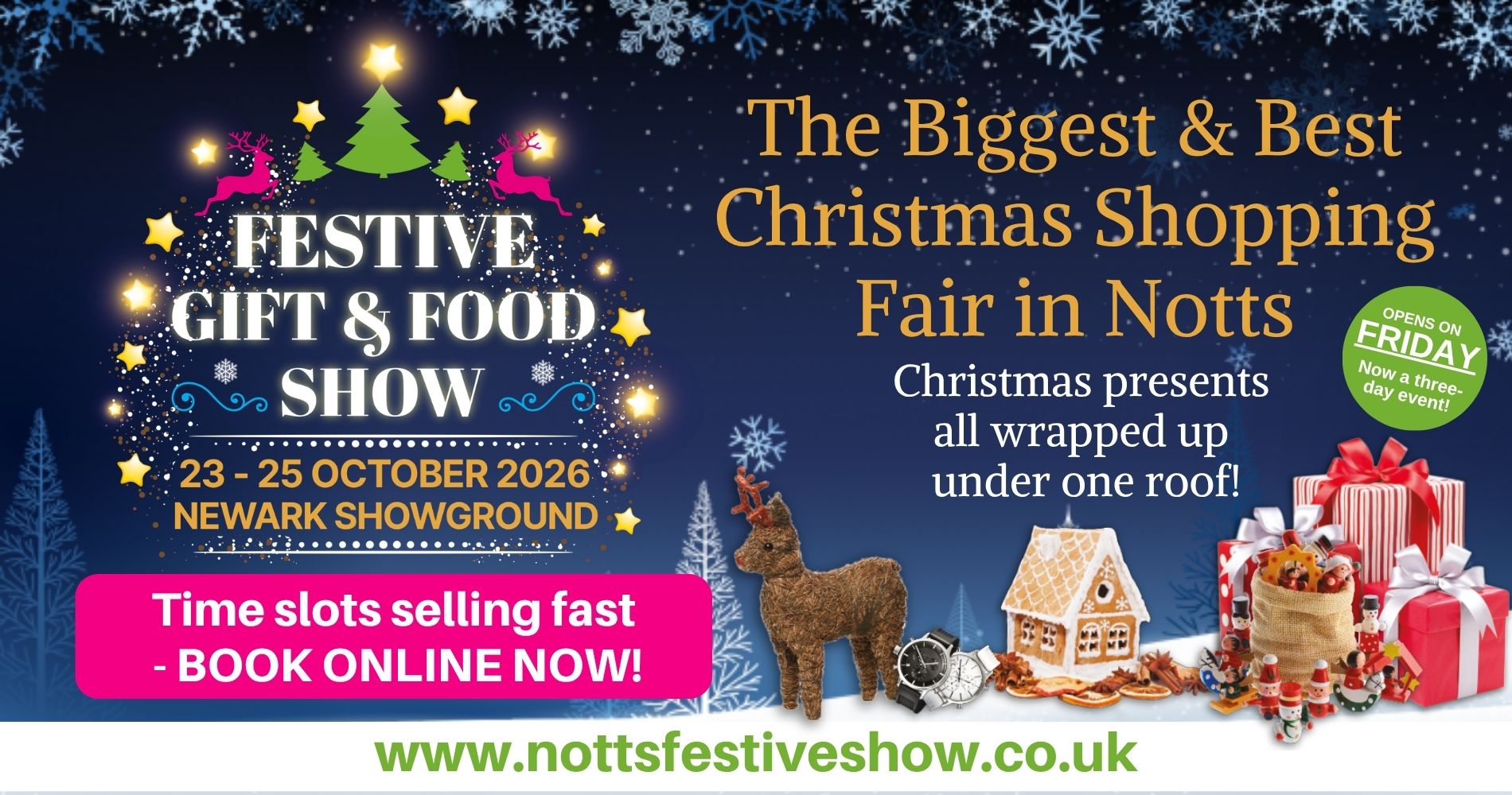 Official Newark Festive Gift & Food Show event branding