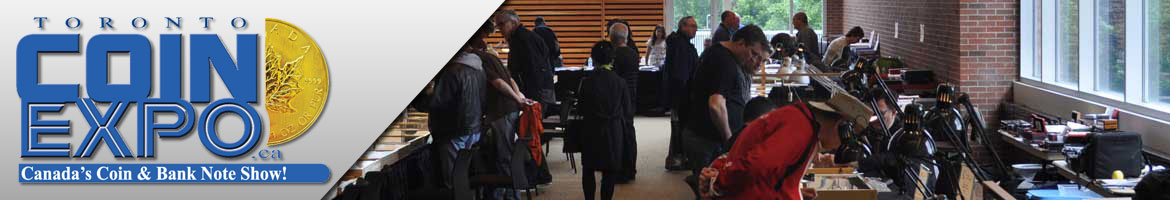 Official Toronto Coin Expo - Canada's Coin & Banknote Show event branding