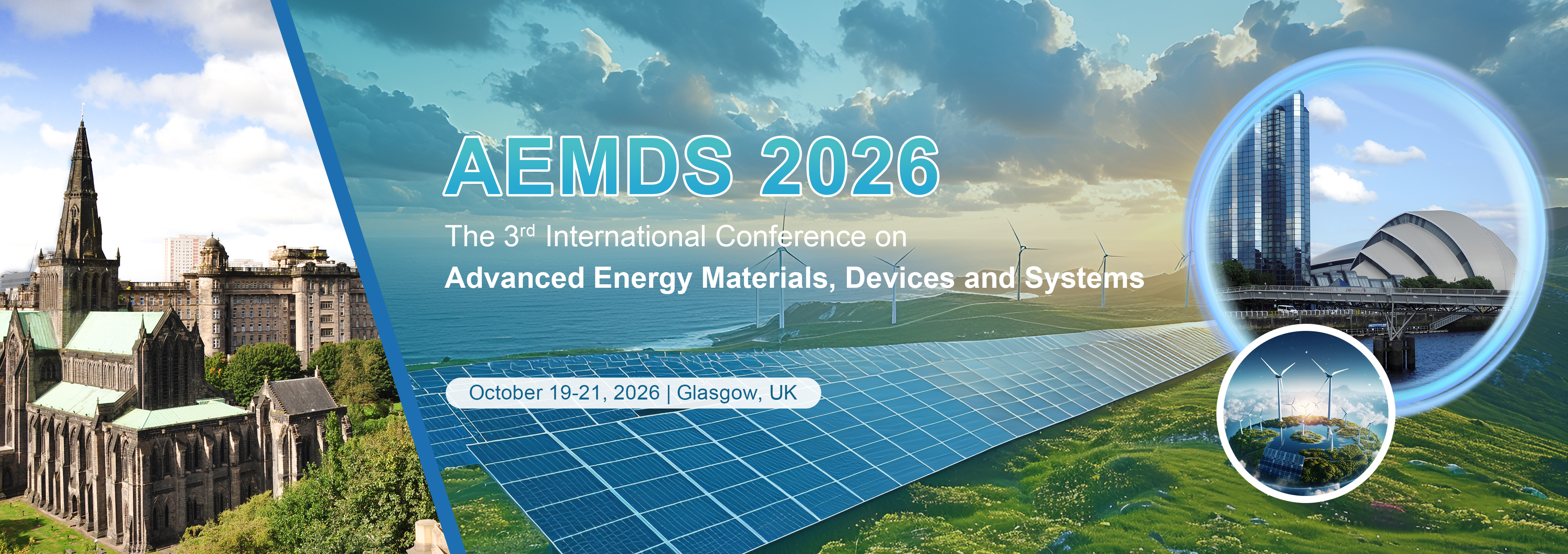 The 3rd International Conference on Advanced Energy Materials, Devices and Systems (AEMDS 2026) logo