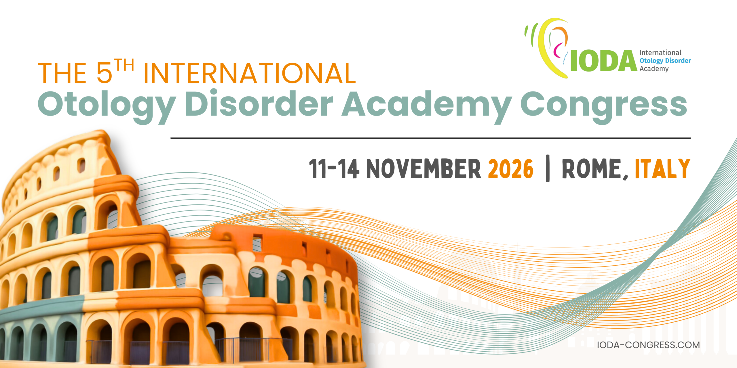 Official IODA - The 5ᵀᴴ International Otology Disorder Academy Congress event branding