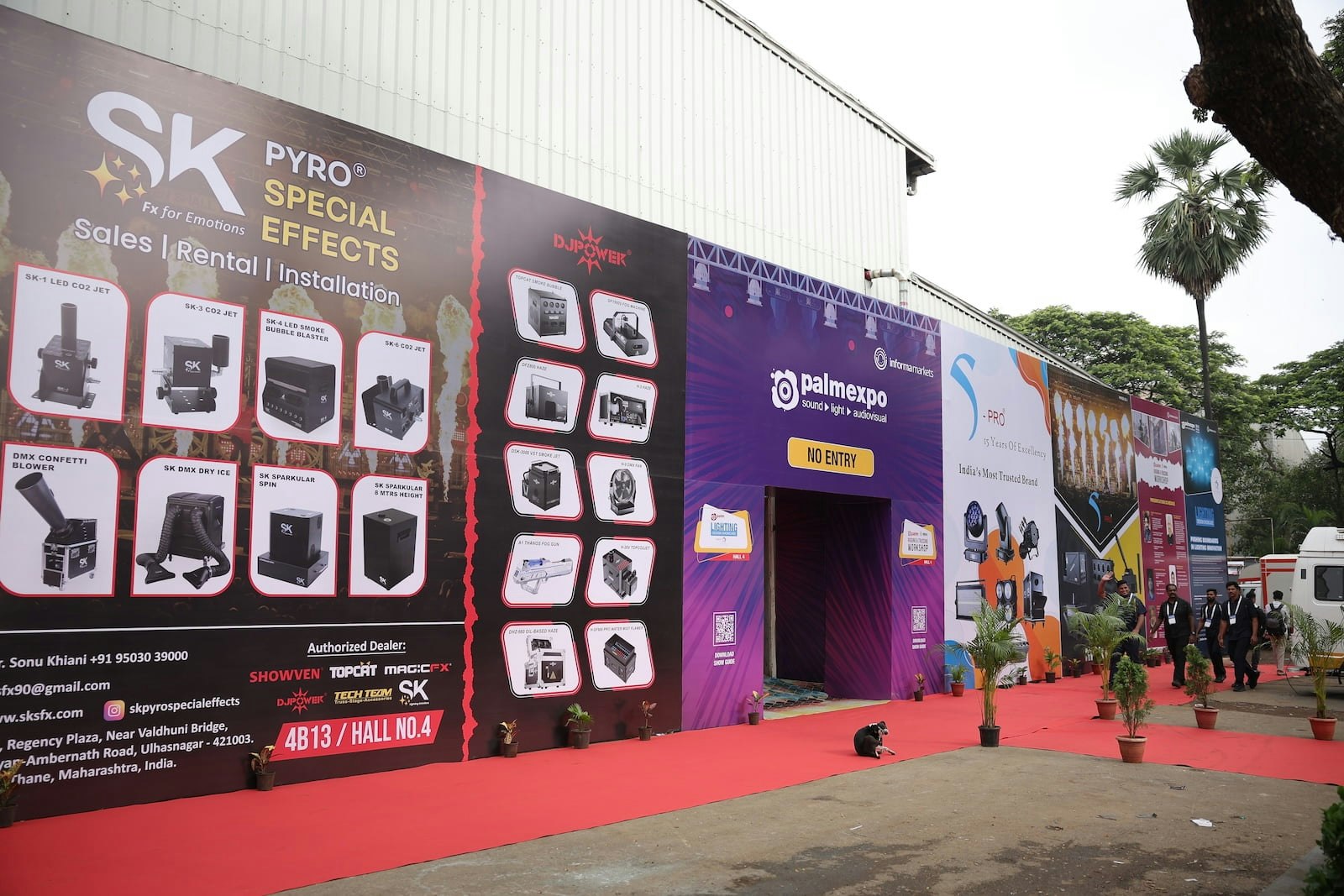 Host venue exterior — PALM Expo Delhi